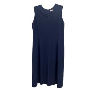 M.M. Lafleur A Line Midi Dress Navy Size‎ 16 Sleeveless Capsule Wardrobe Staple